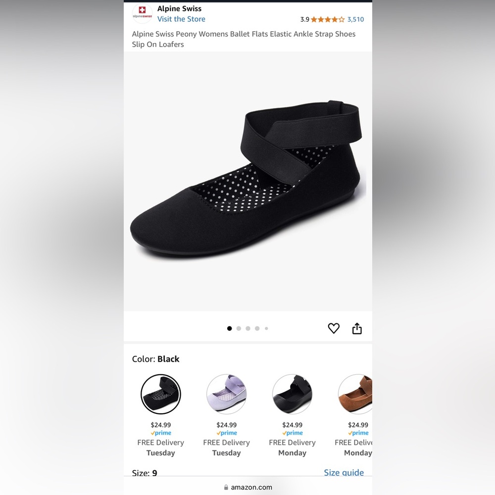 Women’s Black Ballet Flats